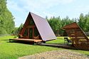 Афрейм Дом А-фрейм 2 ком 4 мест, Глэмпинг Круча на Волге, Кострома