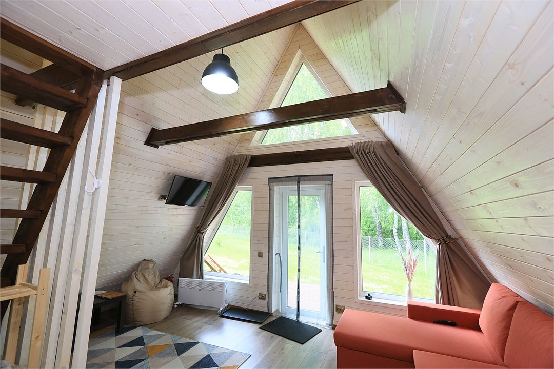 Дом А-фрейм 4-местный 2-комнатный (с фурако)