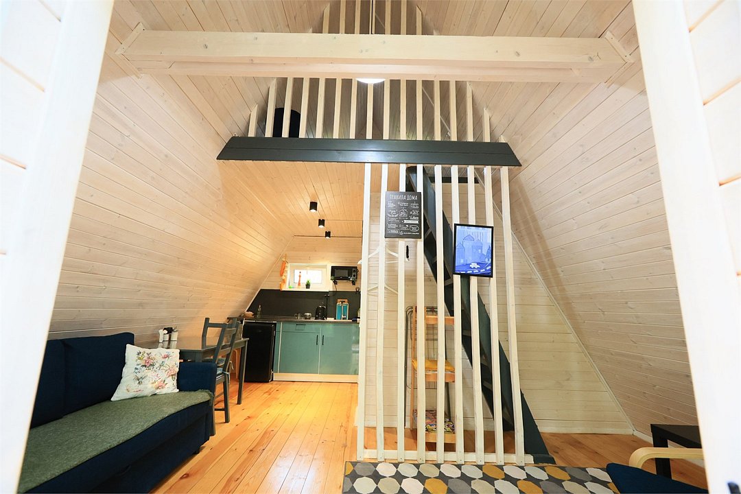 Дом А-фрейм 4-местный 2-комнатный (с фурако)