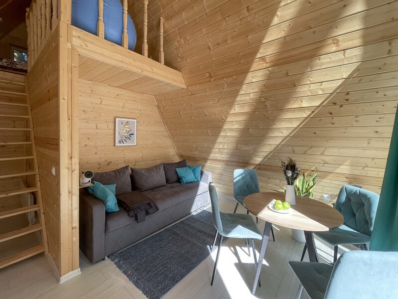 А-фрейм 2-местный 1-комнатный (с баней) | Pine Forest (Шадрино), Московская область