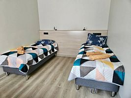 Двухместный номер в модульном доме с красивым видом из окна 2 отдельные кровати, Турбаза Тенгри, Белорецкий район