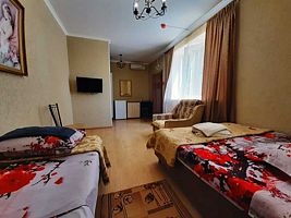 Трёхместный семейный номер Standard c 1 комнатой с красивым видом из окна, Гостевой дом Райский уголок, Пересыпь