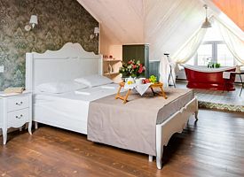 Двухместный номер Свадебный VIP двуспальная кровать, База отдыха Капустяная балка, станица Новомышастовская