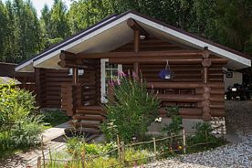 Двухместный семейный коттедж с красивым видом из окна двуспальная кровать, Клуб отдыха Грин форест, Конаково