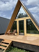 Домик A-frame, База отдыха Luka village, село Кривая Лука