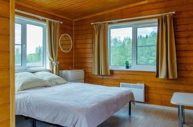 Двухместный номер Standard с красивым видом из окна двуспальная кровать, База отдыха Новинка, Олонецкий район