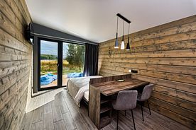 Двухместные апартаменты Superior c 1 комнатой с красивым видом из окна двуспальная кровать, Глэмпинг Горе-Море, Чкаловский район