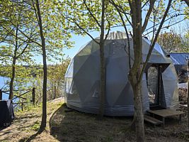 Купольный дом №5 "Атлантика" Номера домов: 5, База отдыха Кусто , поселок Янтарный