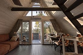 Двухместный коттедж двуспальная кровать, Дома в аренду Лисичкин холм, Серпухов