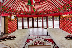 Двухместный люкс с красивым видом из окна 2 отдельные кровати, Глэмпинг Karkyra, Каркыра