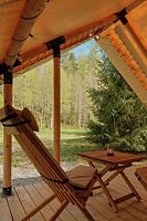 Лесной сафари-тент с панорамным окном (гипоаллергенный), Глэмпинг Мармар, поселок Харлу