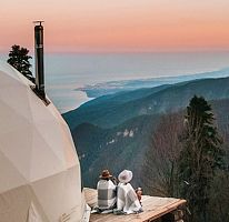 Тент с видом на море, Глэмпинг Атмосфера (гора Мамзышха), Гагра