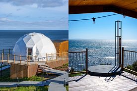 Четырёхместные апартаменты Superior с красивым видом из окна, База отдыха Мечты у Моря, Корсаков