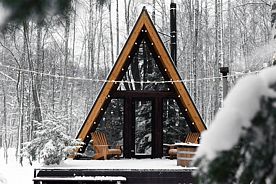 Коттедж Comfort с красивым видом из окна, Глэмпинг DEEP LAKE HOUSE, поселок Глубокое