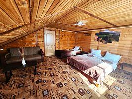 Трёхместный семейный номер Superior Мансарда с балконом, База отдыха E.L.K.I., Катунь