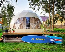 Двухместный коттедж с красивым видом из окна двуспальная кровать, Глэмпинг Zэ village, Егорьевск