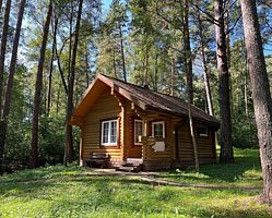 Коттедж c 1 комнатой рядом с пляжем, База отдыха Крутой Яр, село Волковское