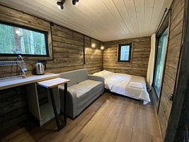 Двухместный коттедж Standard двуспальная кровать, Глэмпинг Форестер, Переславский район