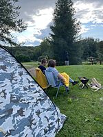 Место для палатки Питч №4 на лужайке, Центр отдыха Усадьба Ястребино, деревня Ястребино