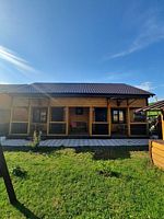 Четырёхместная студия с балконом и с видом на внутренний двор, База отдыха Дача Удача, Чемал