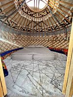 Двухместный номер Standard с видом на горы двуспальная кровать, Глэмпинг Agat Yurt Camp, Тонский