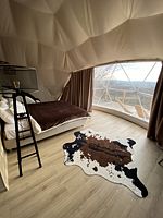 Двухместный люкс Superior с красивым видом из окна двуспальная кровать, Глэмпинг The Garden, Минеральные Воды