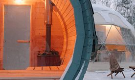 Домик с финской баней, Глэмпинг Астрале Парк, Рязанский район