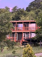 Двухместный номер в эко-коттедже Стандартный с балконом и с красивым видом из окна двуспальная кровать, Глэмпинг Панорама, Гуамка