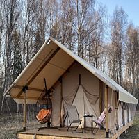 Тент с красивым видом из окна, Глэмпинг Осуга, Лучково