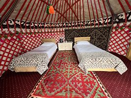 Двухместный номер Standard с красивым видом из окна 2 отдельные кровати, Глэмпинг As a Nomad Naryn, Нарын