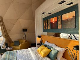 Четырёхместные апартаменты Classic c 1 комнатой с видом на озеро, Гостевой глэмпинг "Геоточка", Искателей