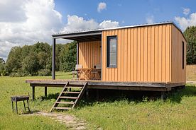 Двухместный коттедж Superior с красивым видом из окна двуспальная кровать, Йога-Глэмпинг Белые Ключи, Боровск