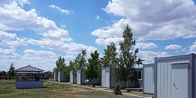 Вагончик, База отдыха Высокий берег, поселок Волжский