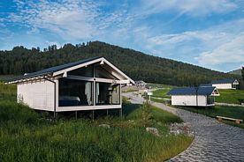 Двухместное шале Дуплекс с видом на горы двуспальная кровать, Маральник Altai Palace, Алтайский район