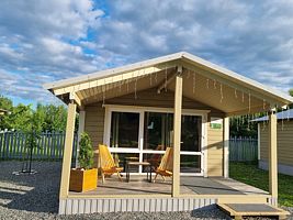 Двухместный коттедж двуспальная кровать, База отдыха Altay Rêst, село Анос