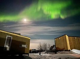 Двухместный номер Classic с красивым видом из окна 2 отдельные кровати, Кемпинг Ковчег51, село Териберка