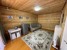 Четырёхместный коттедж двуспальная кровать, База отдыха Усадьба на Чемалке, Чемал