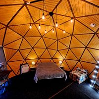 Двухместный Геокупол двуспальная кровать, Кемпинг Язёвка, Переславль-Залесский