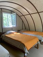 Бунгало с балконом и с красивым видом из окна, Глэмпинг Тургеневские острова, Чердаклинский район