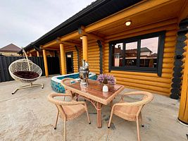 Четырёхместный коттедж с красивым видом из окна, База Отдыха База Хазри, Дербент