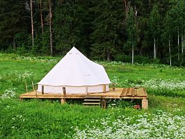 Номер Standard  рядом с пляжем, Глэмпинг  Хутор ЛихKoff , Сортавальский район