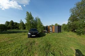 Двухместное бунгало двуспальная кровать, Глэмпинг Лесной Привал, Истринский район