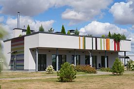 Коттедж Rainbow с баней с 4 комнатами, База отдыха Экопарк Акварель, Пуховичский район