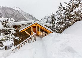 Двухместный коттедж Standard 2 отдельные кровати, База отдыха Порог неба, Ирафский район