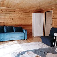 Двухместный коттедж с террасой Комфорт двуспальная кровать, База Отдыха Алтай Эко Кедр, село Акташ