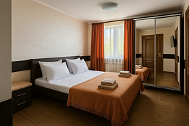 Двухместный номер Deluxe 2 отдельные кровати, Гостевой дом Милана, Ярославль