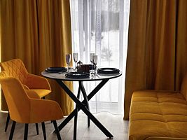 Двухместный коттедж с красивым видом из окна двуспальная кровать, Глэмпинг Nota bene, Орехово-Зуевский