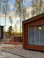 Двухместный коттедж Comfort двуспальная кровать, Глэмпинг Nota bene, Орехово-Зуевский