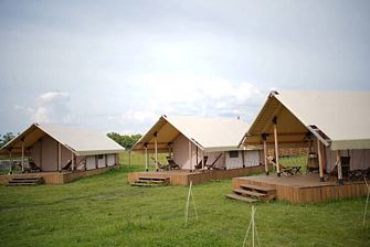 Глэмпинг В деревушке на опушке