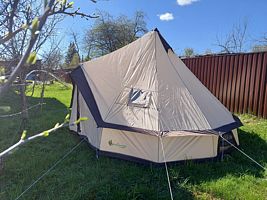 Тент с красивым видом из окна, Автокемпинг МуромА.РФ, Муромский